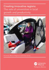 Creating Innovative Regions: the Role of Universities in Local Growth and Productivity