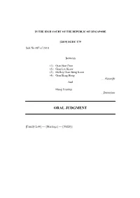 Oral Judgment