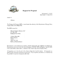 Tru / Wipp Procurement Project