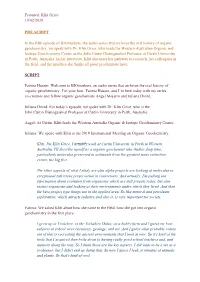 Kliti Grice 10/02/2020 PRE-SCRIPT in the Fifth Episode of Biomarkers, The