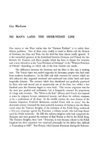 The Oder-Neisse Line