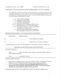Tzi4- COUNCIL DISTRICT NO. 1.3 APPROVAL for ACCELERATED