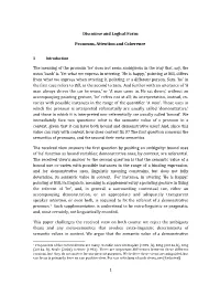 1 Discourse and Logical Form: Pronouns, Attention and Coherence