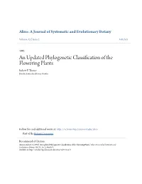 An Updated Phylogenetic Classification of the Flowering Plants Robert F