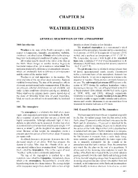 Chapter 34 Weather Elements