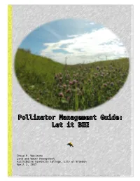 Pollinator Management Guide