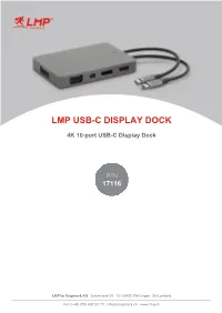 4K 10-Port USB-C Display Dock