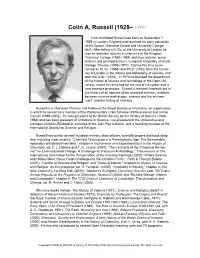 Colin A. Russell (1928–