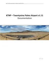 KTNP – Twentynine Palms Airport V1.11 Documentation