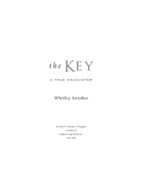 “The Key: a True Encounter” by Whitley Strieber