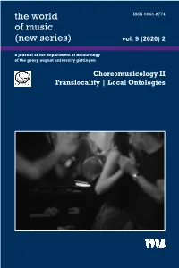 The Separation of Music and Dance in Translocal Elina Djebbari Contexts