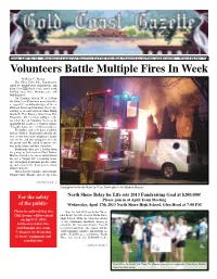 Volunteers Battle Multiple Fires in Week
