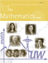 2012 Mathematics Newsletter
