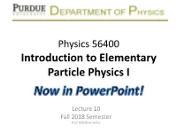 Lecture 10 Fall 2018 Semester Prof