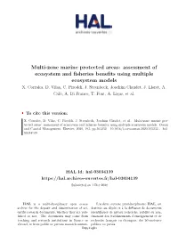 Multi-Zone Marine Protected Areas: Assessment of Ecosystem and Fisheries Benefits Using Multiple Ecosystem Models X