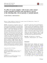 No Effect of Recent Sympatry with Invasive Zebra Mussel on The