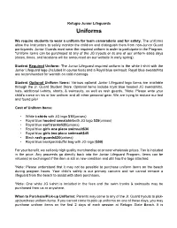Uniform Price List