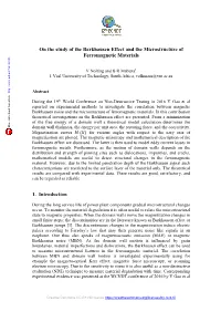 Using the Barkhausen Effect to Measure the Microstructure Of