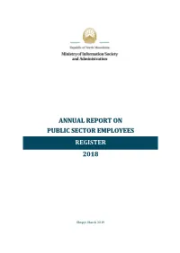 Annual Report on Data from the Public Sector Employees Register 2018