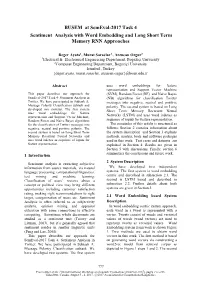 BUSEM at Semeval-2017 Task 4A Sentiment Analysis with Word