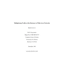 Multiplexing Traffic at the Entrance to Wide-Area Networks