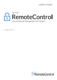 Netop Remote Control User's Guide