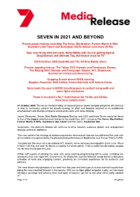Seven in 2021 and Beyond