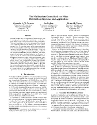 The Multivariate Generalised Von Mises Distribution: Inference and Applications