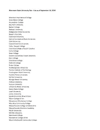 Worcester State Final List 9-16-19.Xlsx