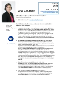 Anja E. H. Holm Anjaholm@Centralvetpharma.Com