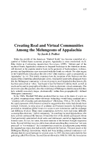 Creating Real and Virtual Communities Among the Melungeons of Appalachia by Jacob J