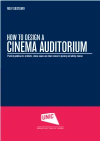 Designing a Cinema Auditorium
