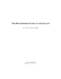 Hitchhiker's Guide to the Galaxy