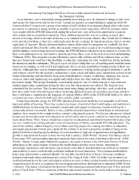 Introducing Teaching STEAM As a Practical Educational Framework