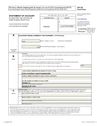 Licensing Division for the Correct Form