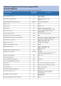 Settlement Engagement and Transition Support (SETS)