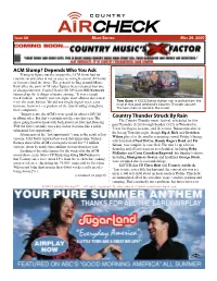 ACM Slump? Depends Who You Ask Country Thunder Struck by Rain