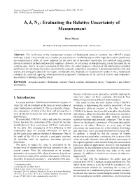 Avogadro Number, Boltzmann Constant, Planck Constant, Information Theory, Comparative and Relative Uncertainties