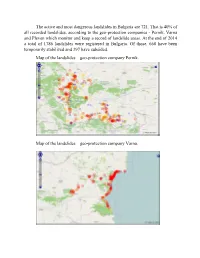 The Active and Most Dangerous Landslides in Bulgaria Are 721. That