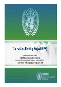The Hackers Profiling Project (HPP)