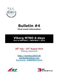 Bulletin #4 Final Event Information