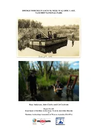 Dredge Wrecks in Loch Mcness/Wagardu Lake, Yanchep