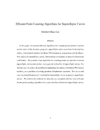 Efficient Point-Counting Algorithms for Superelliptic Curves