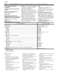 Federal Register/Vol. 86, No. 6/Monday, January 11, 2021/Rules