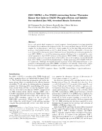 FIST/HIPK3: a Fas/FADD-Interacting Serine/Threonine Kinase That Induces FADD Phosphorylation and Inhibits Fas-Mediated Jun NH2-Terminal Kinase Activation