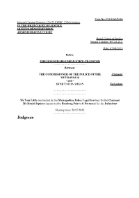 High Court Judgment Template