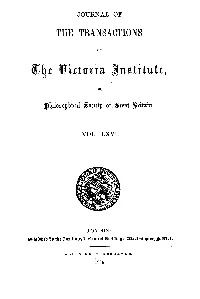 Journal of the Transactions Of