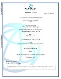 Project Appraisal Document on A
