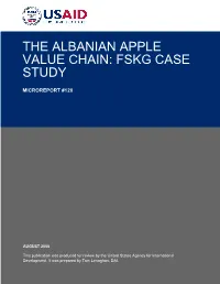 The Albanian Apple Value Chain: Fskg Case Study