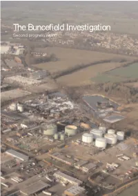 The Buncefield Investigation Second Progress Report the Buncefield Investigation: Second Progress Report